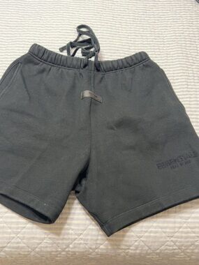 Fear of God Essentials Black Athletic Shorts